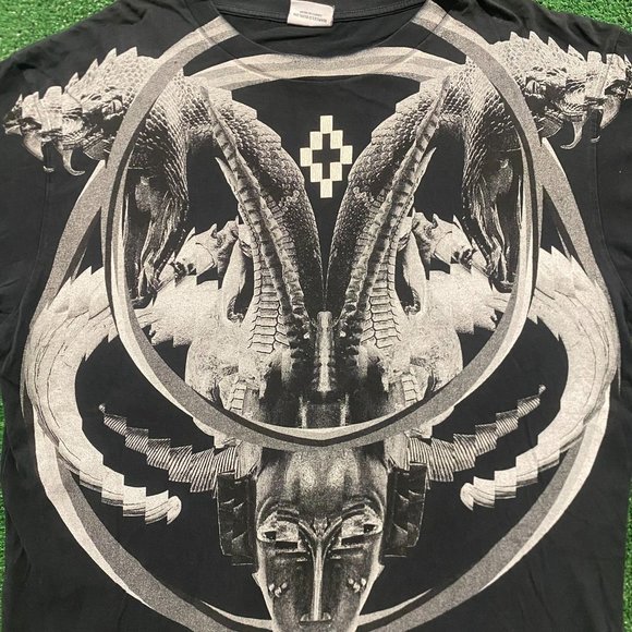 Marcelo Burlon Aurora Gothic Snake Cobra Punk Art Tee - Picture 3 of 6